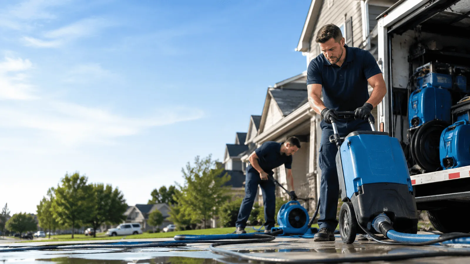 Dehumidification being performed in Arroyo Hondo, NM